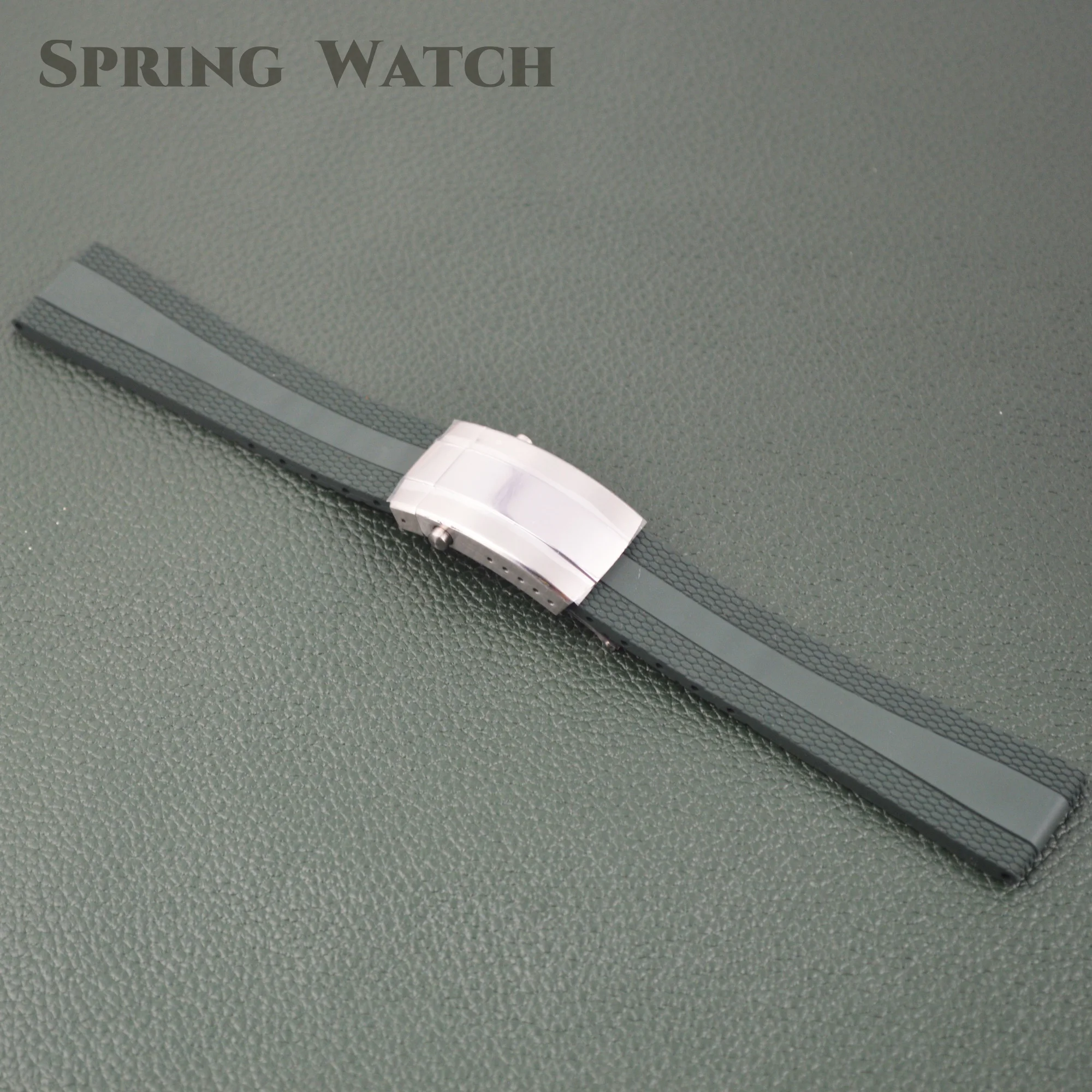 Rubber Watch Band for SUPEROCEAN Fluororubber Watch Strap 22mm Watch Band Stainless Steel Buckle Mod Watch Bracelet