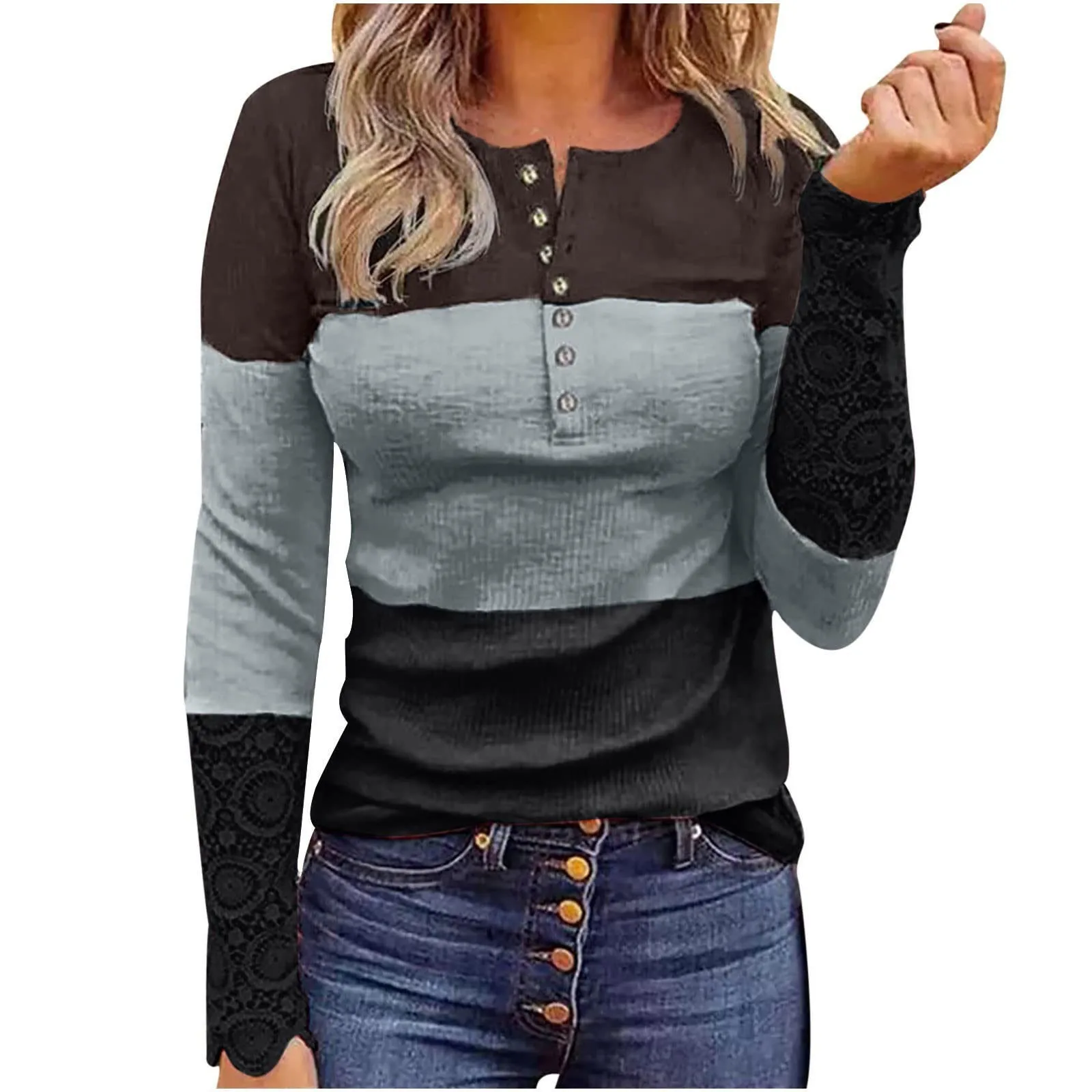 Autunno inverno donna O collo Casual manica corta Casual confortevole t-shirt con stampa allentata Top 2023