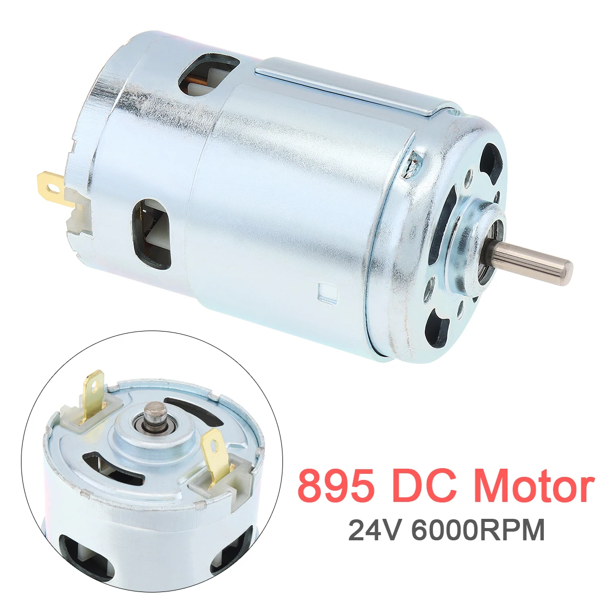 

895 DC Motors 12V 24V 6000RPM High Torque Double Ball Bearing for Electric Tool / DIY Small Drill / Micro Machine