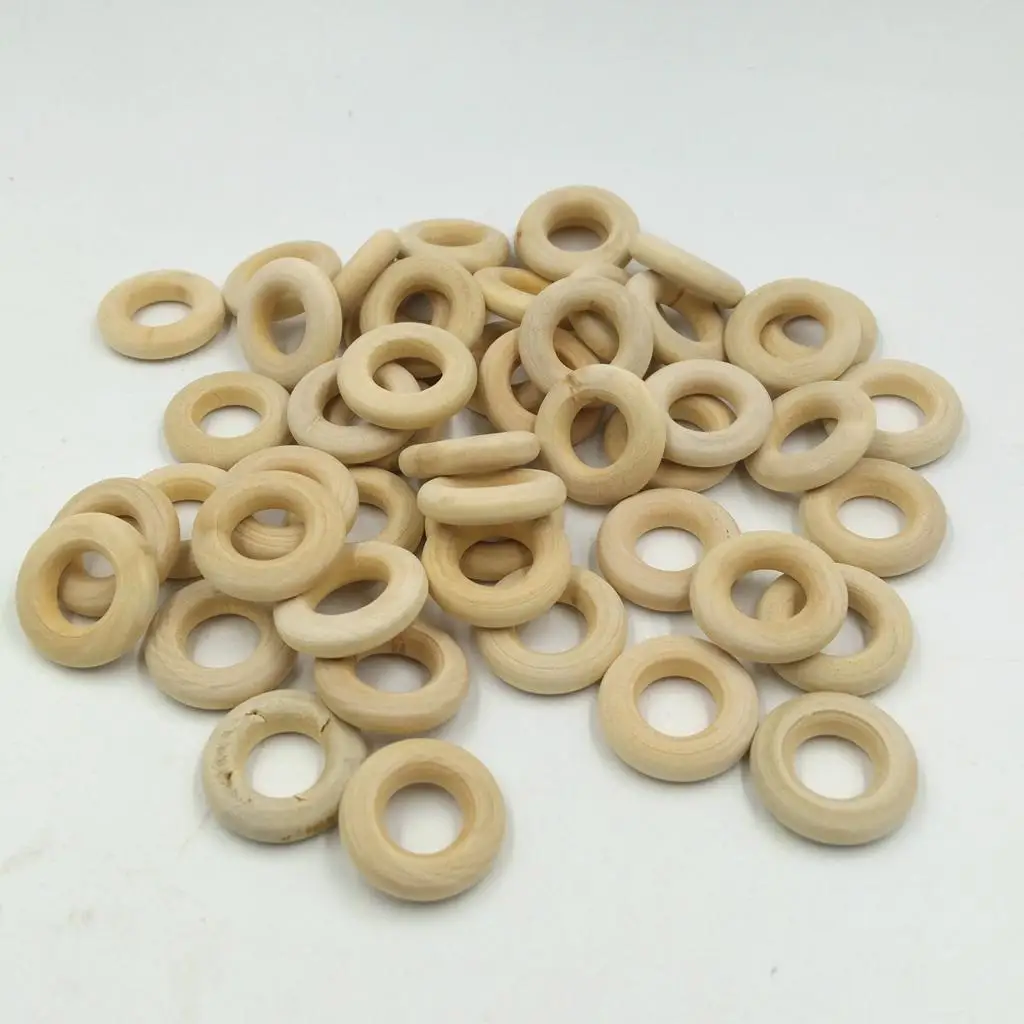 لوازم الحرف الخشبية ملحقات صنع المجوهرات الخشبية الطبيعية لمشاريع الألعاب الخشبية المبتكرة للأطفال