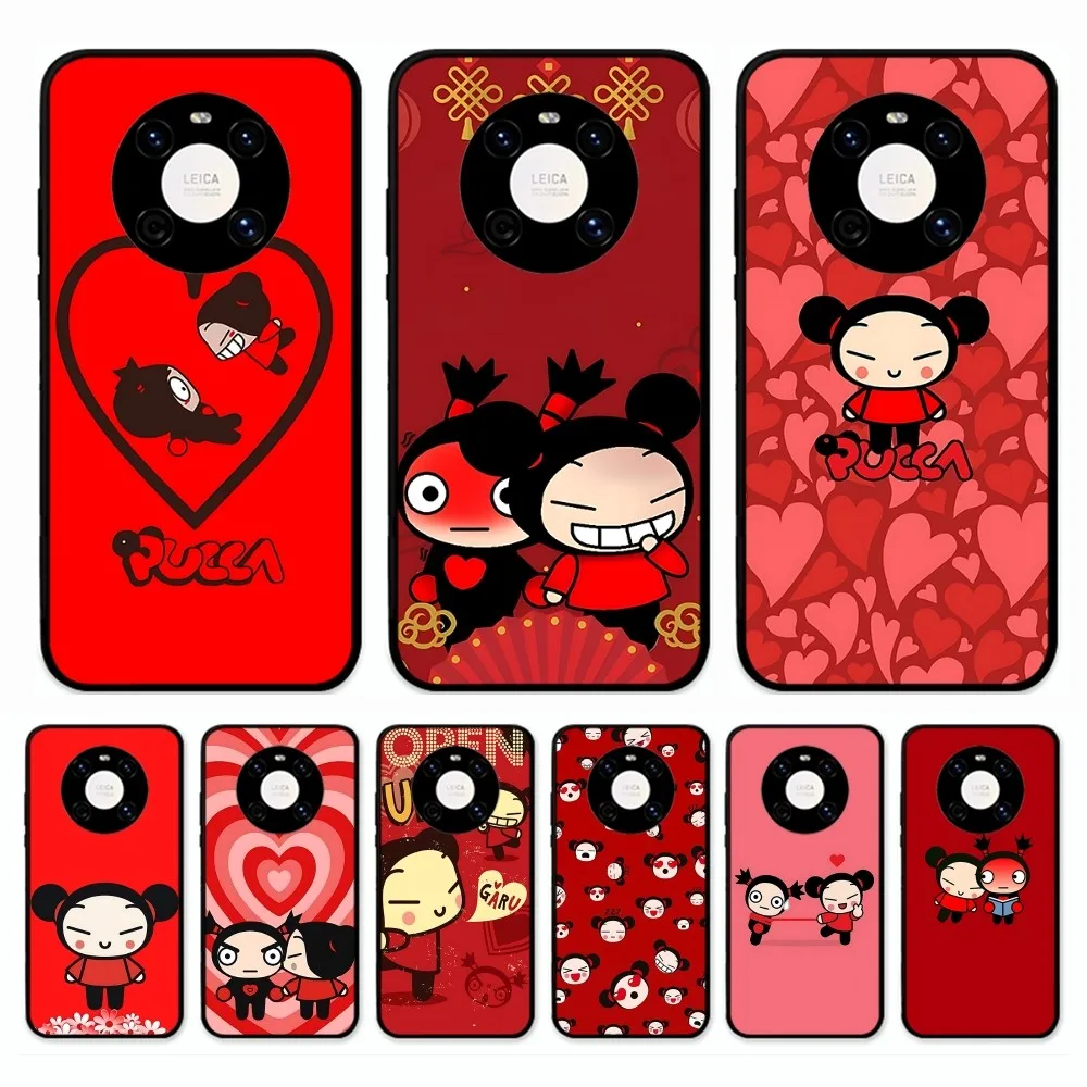 P-Pucca G-Garu Cute Phone Case For Huawei Mate 10 20 30 40 50 Lite Pro Nova 3 3i 5 6 SE 7 Pro 7SE