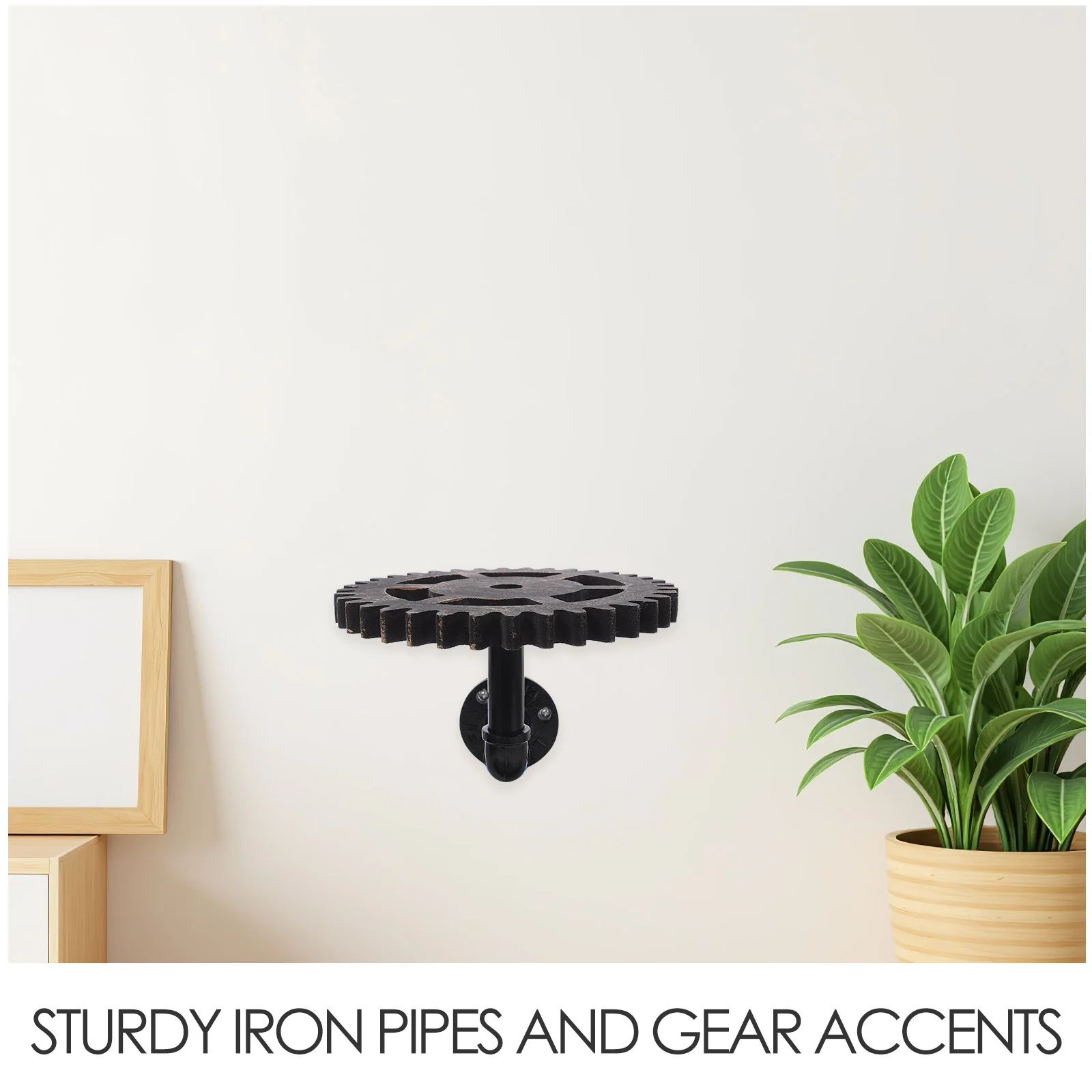 أرفف حائط كلاسيكية للأنابيب الصناعية بتصميم معدات Steampunk رف عائم منظم تخزين معدني ريفي لمطبخ غرفة المعيشة