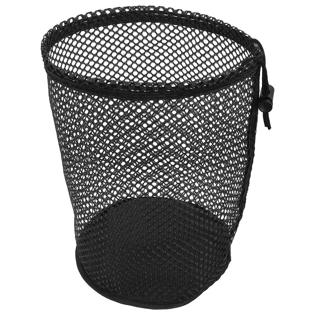 

Golf Ball Storage Bag Sleek Black Nylon Mesh Breathable Golf Bag Accessories Organizer Pouch Lightweight Ball Carrier Sack