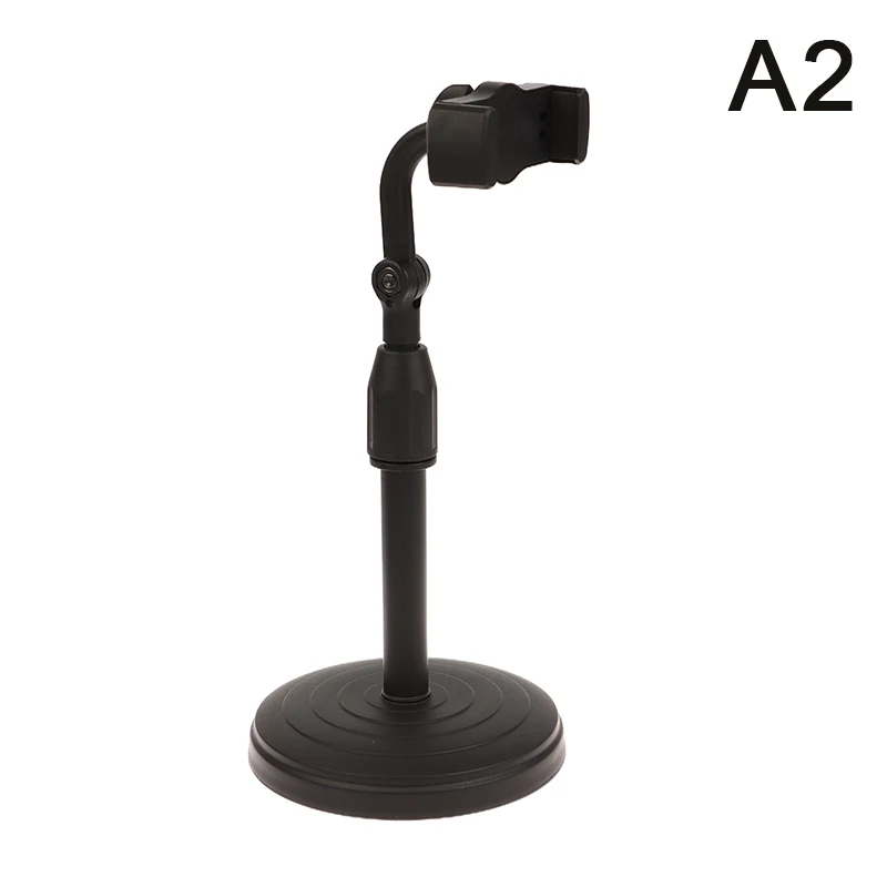 Adjustable Desktop Microphone Stand - Mini Portable Tripod with Mic Clip Holder | Lightweight for Live Streaming & Podcasts