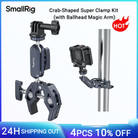 SmallRig Aluminum Super Clamp with Double Ball Head Magic Arm 1/4\