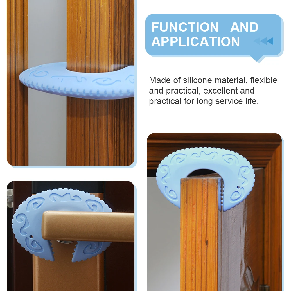 

3pcs Silicone Door Stopper Baby Proof Home Safety Tool Teether Silica Gel Children Security Door Guard Stop Hardware