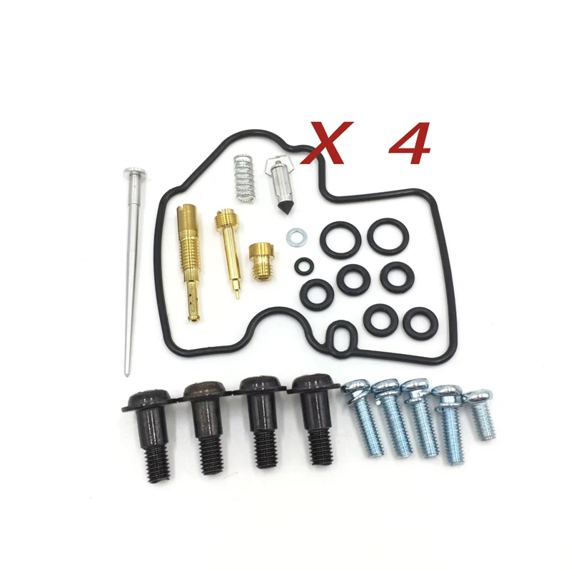 4 set For Yamaha YZF R6 600 1999-2002 Carburetor repair kit needle valve gasket air screw