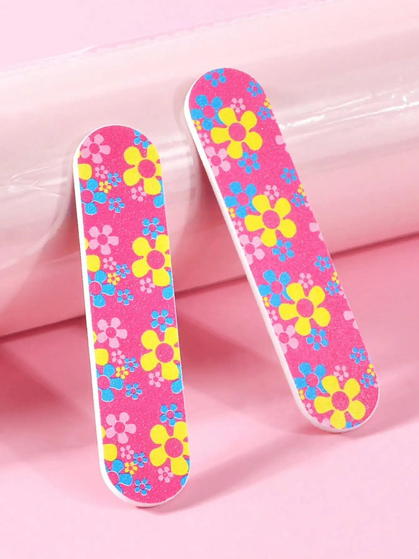 50 peças de cor mista 7 lados bloco de buffer de unhas conjunto de ferramentas de lixamento empurrador de cutícula