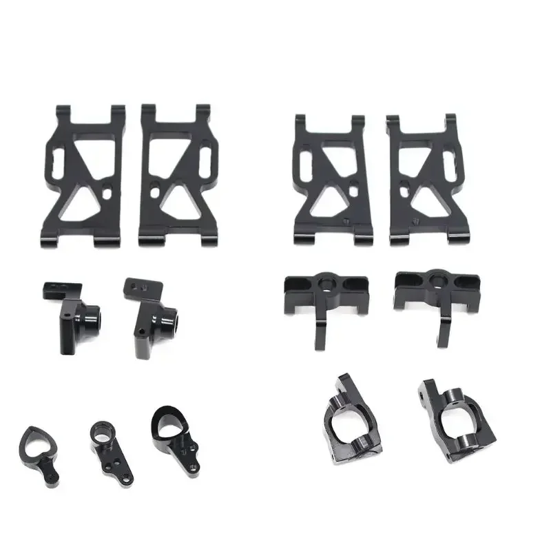 Base de brazo oscilante de dirección de Metal, conjunto de asiento de cubo trasero C, piezas de mejora para Wltoys 144001   Coche RC 1/14