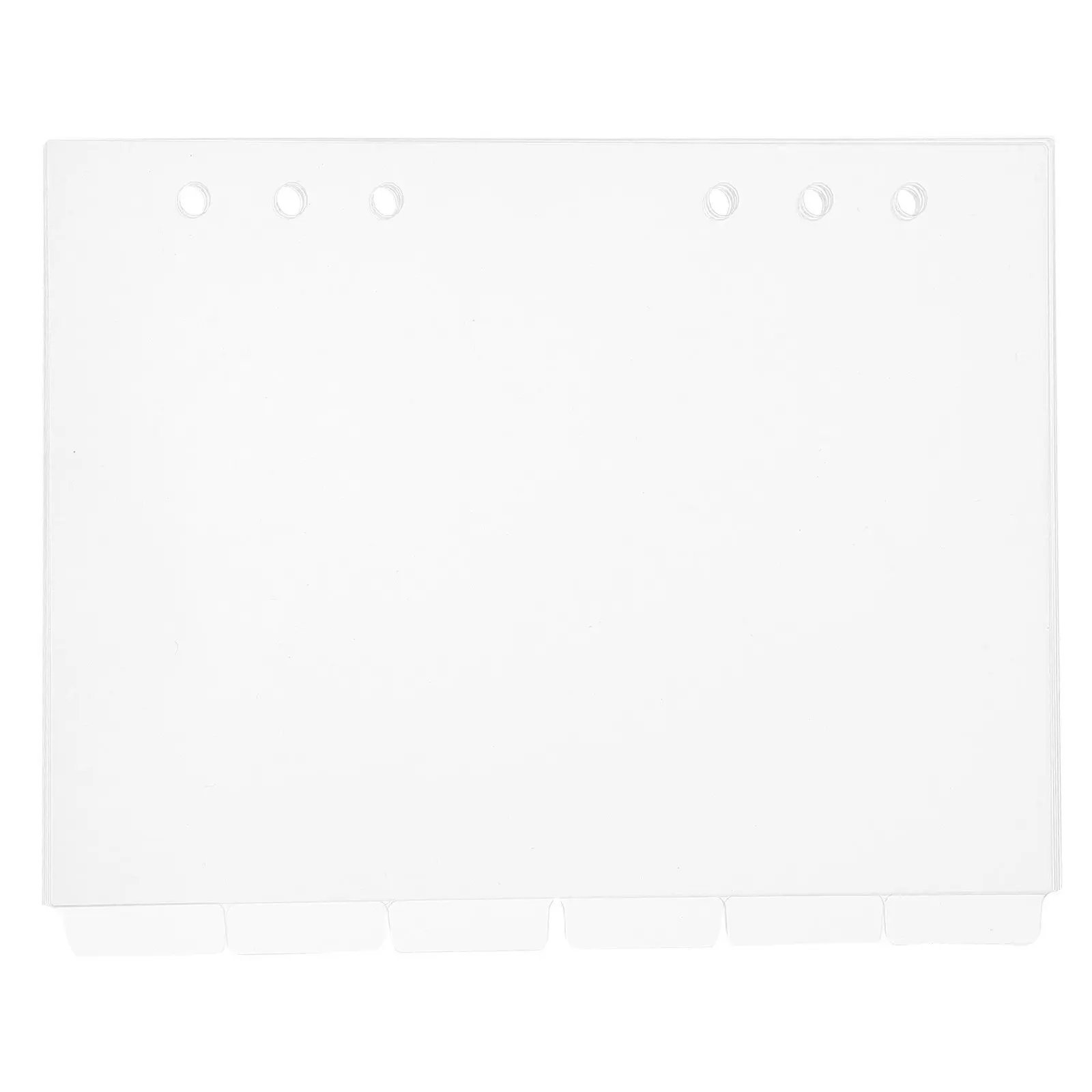 

Набор из 6 акриловых прозрачных разделителей-заголовков, съемные индексные страницы для папок А5, органайзеры для классификации документов, разделители для папок