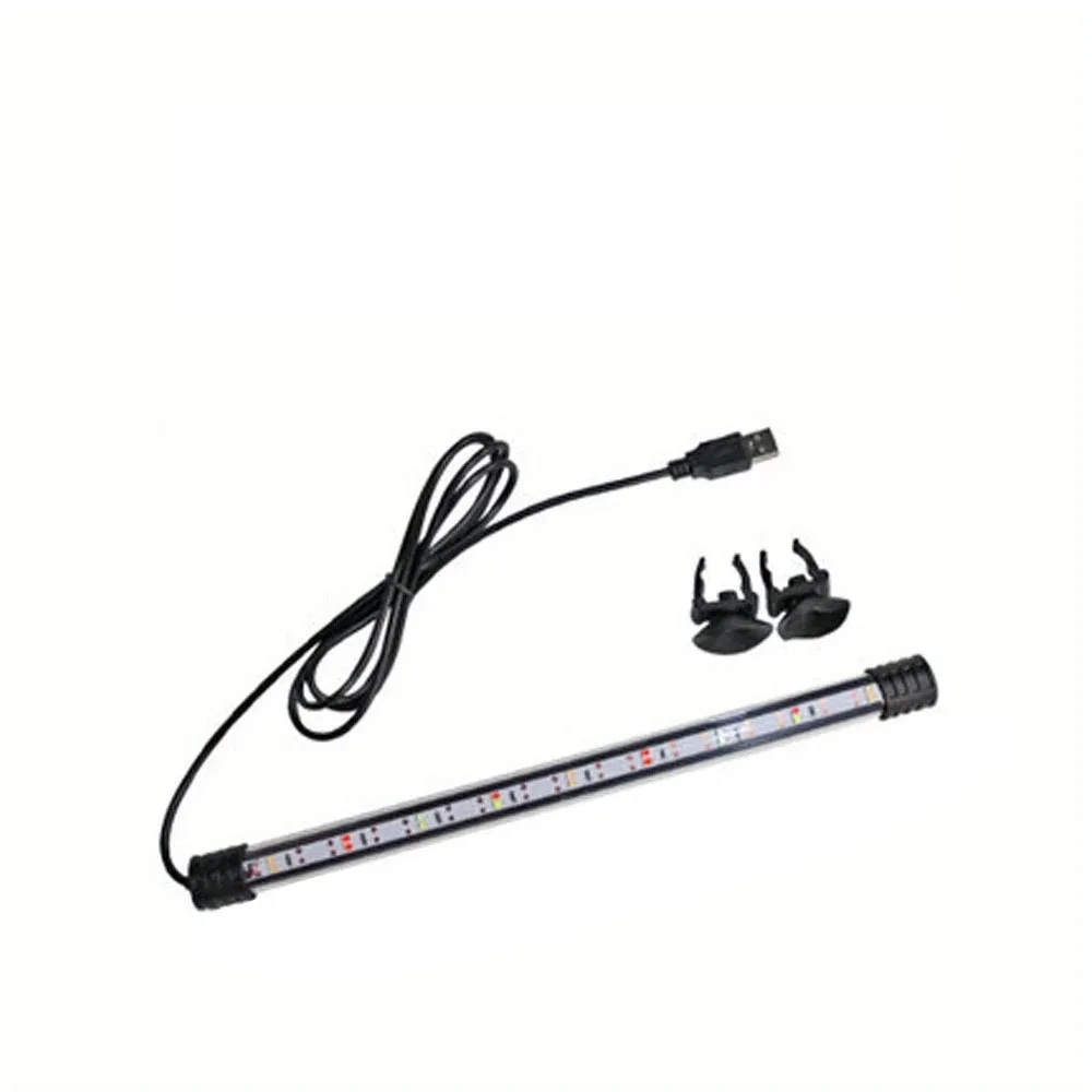 Waterproof USB Aquarium Light Bright Glass Tube Multicolor/Blue white Fish Tank Light Underwater Lighting Submersible Lamp