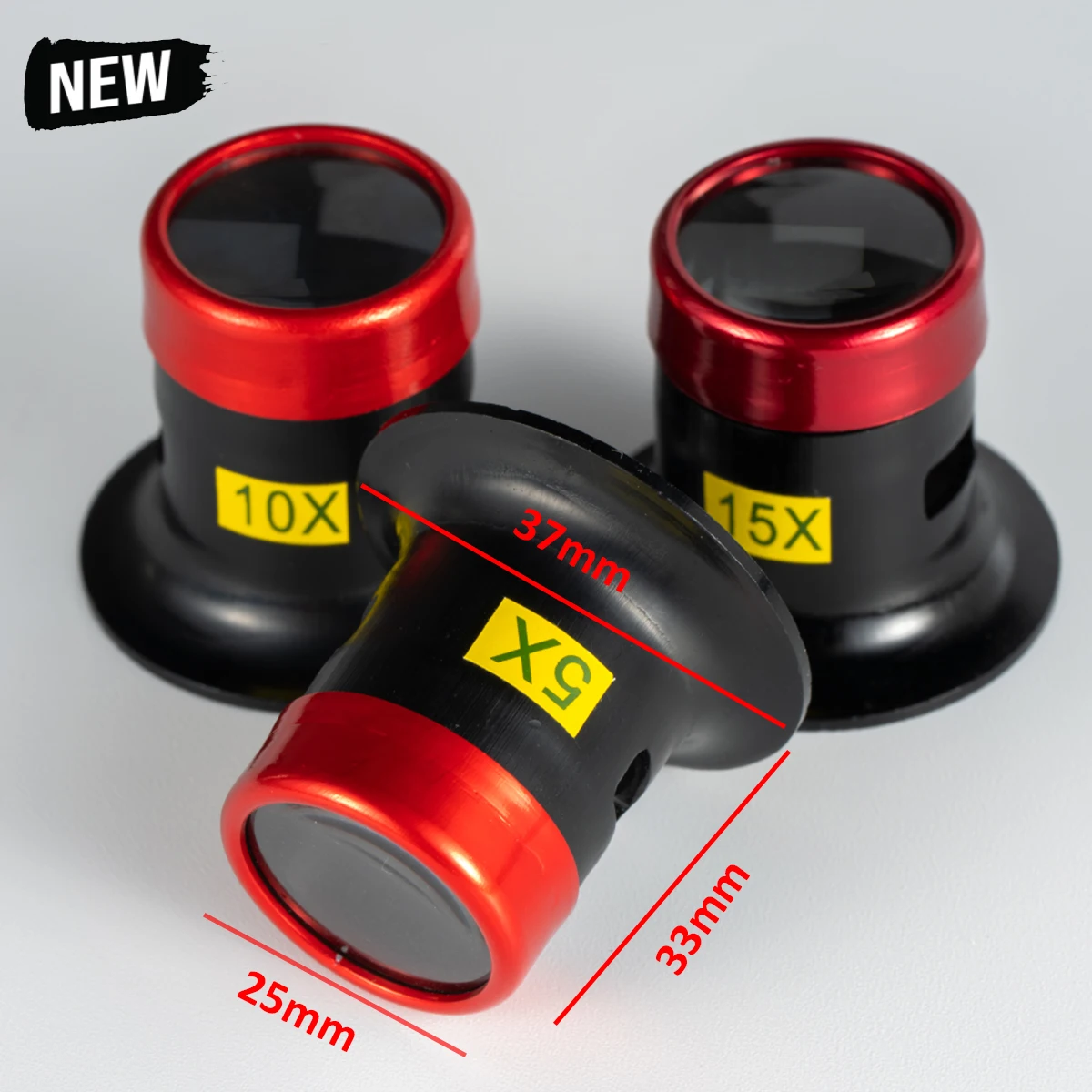 3X 5X 10X 15X Jewelers Watch Magnifier Tool Eye Loupe Loop Magnifier Magnifying Glass Watchmakers Jewelry Tools Dropshipping