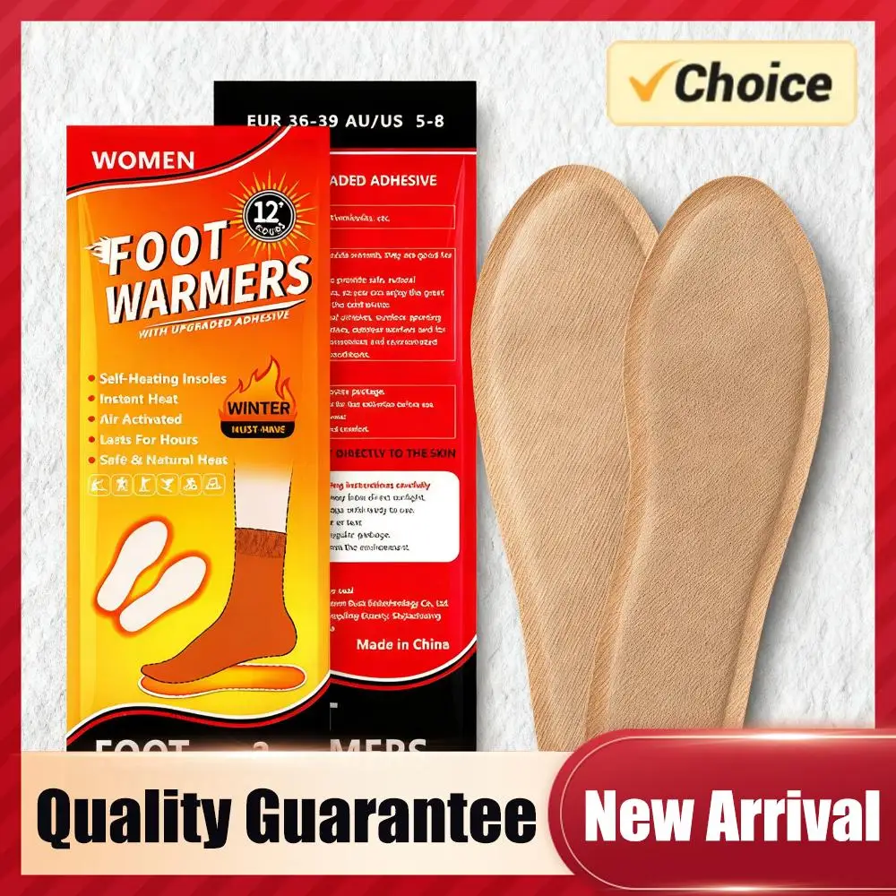 

10 Pairs Insole Foot Warmers Disposable Air Activated Warmers Continuous Heat Feet Warmers for Hunting and Outdoor Sports