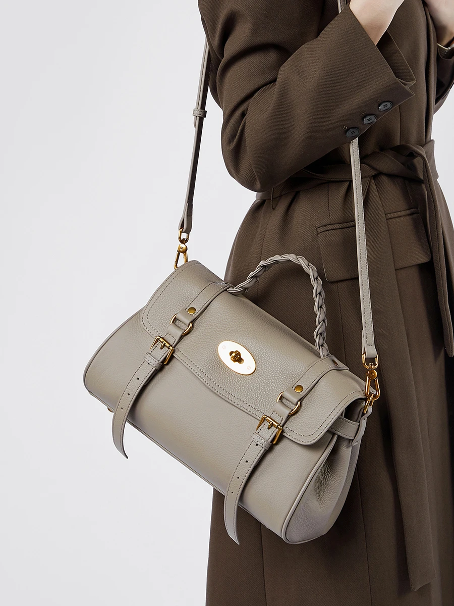 حقائب يد جلدية فاخرة للسيدات 100% حقيقية رسول حقيبة كتف حقائب كروسبودي الصانع دروبشيبينغ 2025 #3