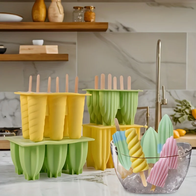 1 قطعة ، قالب المصاصة ، قالب المصاصة الإبداعية ، قالب المصاصة السيليكون ، قالب الآيس كريم ، صندوق مكعبات الثلج ، قالب المصاصة المنزلية ، آمنة