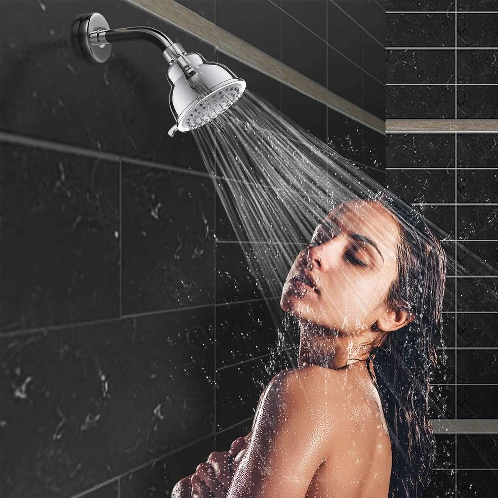 High Pressure Handheld Shower Head 5-Speed Adjustable Water-Saving Bathroom Shower Head Handheld Spray Shower Bathroom Supplies