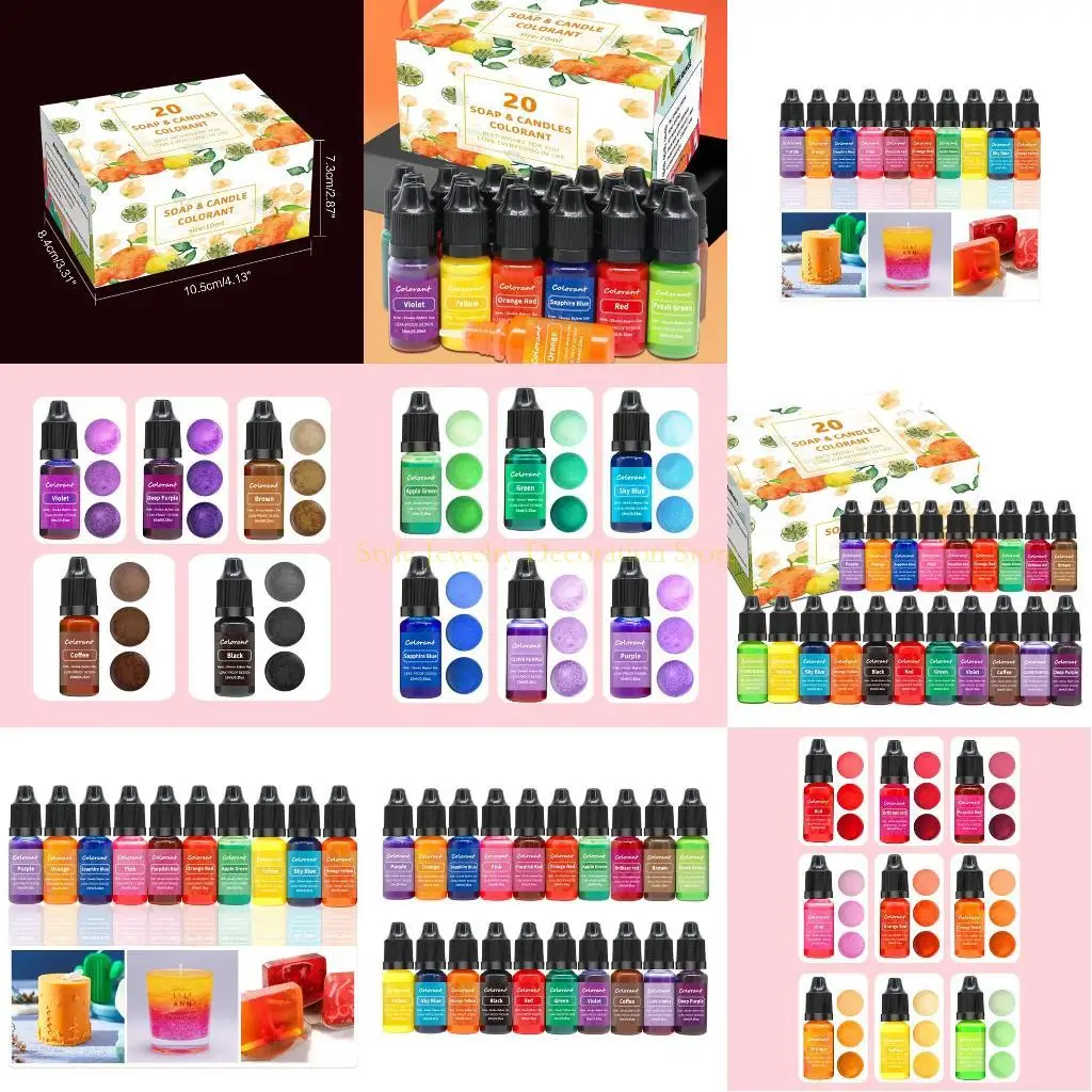 

D46E Liquid Wax Dye for DIY Making Soy Wax Dyes 0.35oz/10