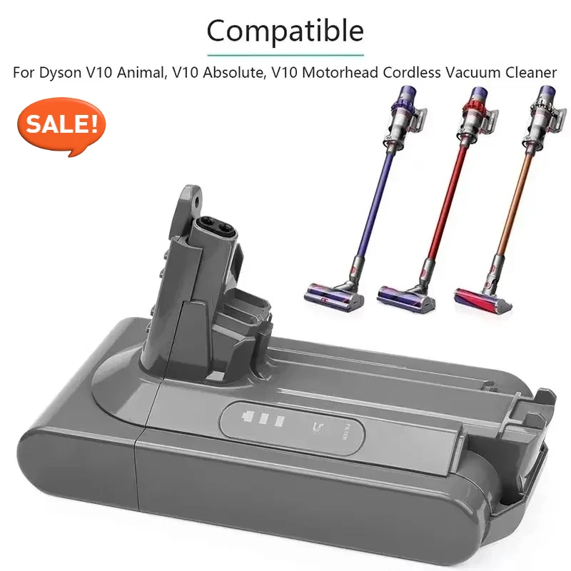 

for Dyson SV12 6800mAh 100Wh Replacement battery for Dyson V10 battery V10 Absolute Fluffy cyclone SV12 Battery