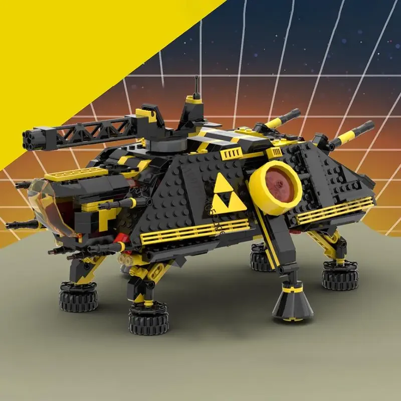 

Новинка, 924 шт., популярная серия космических технологий Moc, черная модель At-Te Alt, головоломка на заказ, креативные идеи «сделай сам», детские игрушки, подарки на день рождения