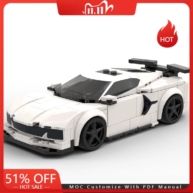 

321 шт. Moc крутая технология гоночный суперкар модель строительные блоки скоростной автомобиль кирпичи дисплей игрушки дети взрослые рождественские подарки
