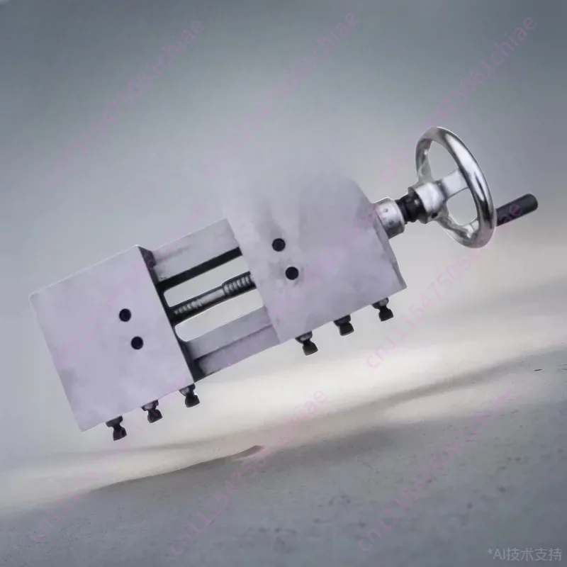 Large size two-way synchronous dovetail groove drag plate slide table mobile platform table double slide rail opening