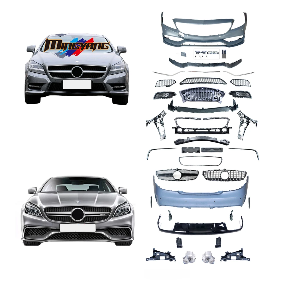 PP Plastic 2011-2018 Convertion Bodykit Car Bumper Accessories For Mercedes Benz CLS Class W218 Upgrade To CLS63 Body Kit