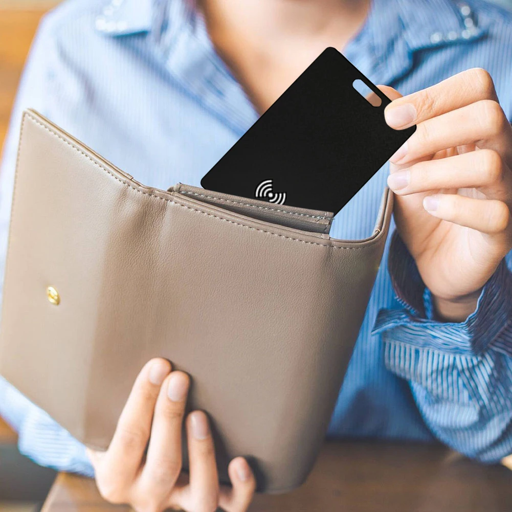 Wallet Anti Loss Device with Wireless Charging Smart Item Tracker Locator Wallet Tracker Finder for Passport Bags Wallet Luggage