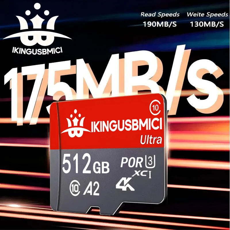 Tarjeta de Memoria Mini SD de 16GB, 32GB, 64GB, 512GB, 256GB, MiniSD Max Uitra C10, Tarjeta TF para Monitoreo de Teléfonos Móviles