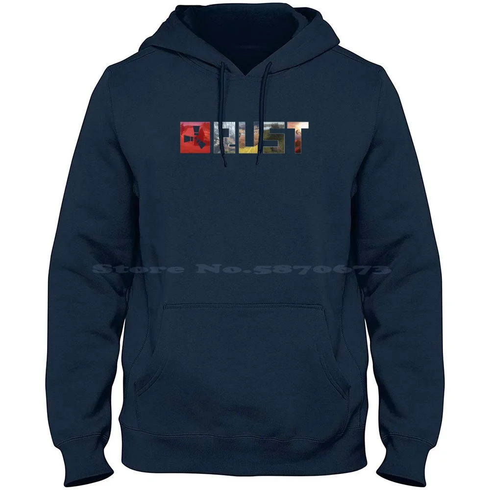 Rust Game Logo 100% Pure Cotton Hoodie Tshirt Rust Game Logo Gaming Pc Computer Filthyfrank Pewdiepie Facebook Meme Fantastic