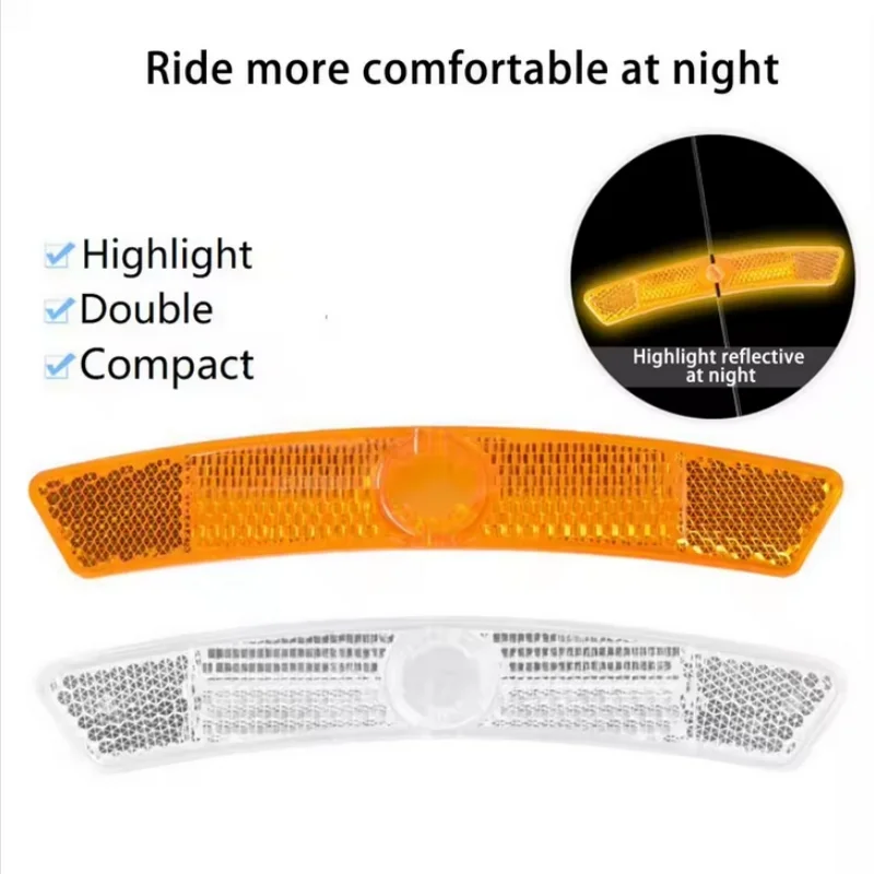 2-4Pcs Bike Spoke Reflector Mountain Bike Fish-shaped Steel Rim Spoke Reflectors Bicycle Wheel Rim Reflective Light Cycling Part image 6