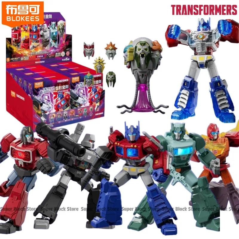 BLOKEES Transformers Building Block Man Shining Version 5 Optimus Prime KUP MEGATRON HOT ROD Modèle à assembler Jouet Cadeau