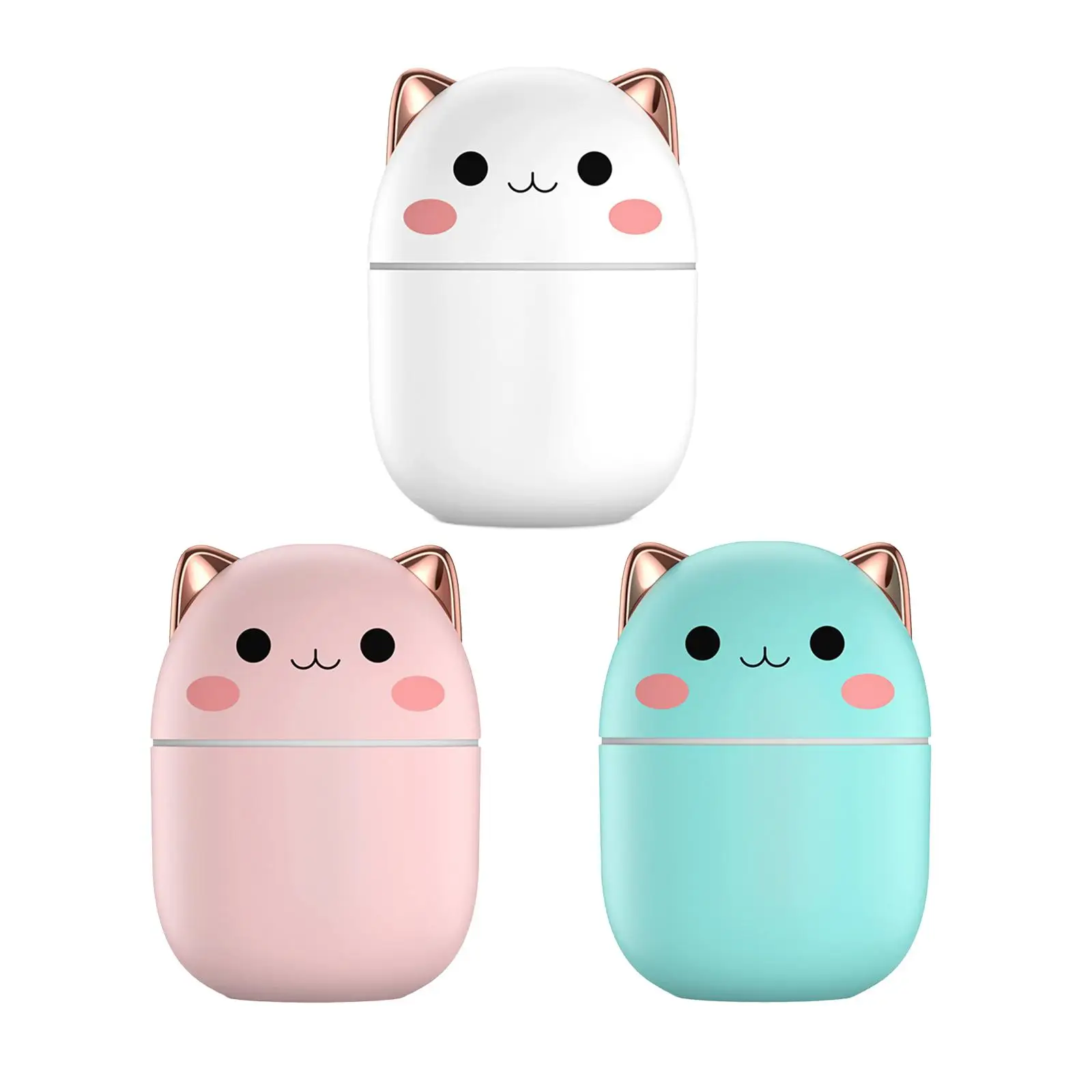 Cartoon Small Air Humidifier Purifier 250ml Water Tank Diffuser