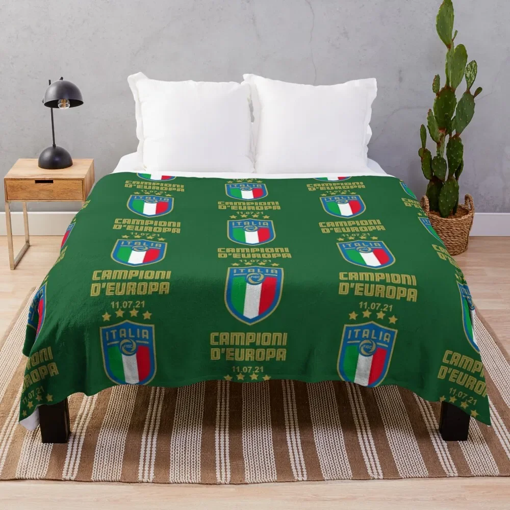 Italia Campioni d_Europa di Calcio 2021 Wembley Throw Blanket Sleeping Bag anime Luxury Designer Luxury Throw Blankets