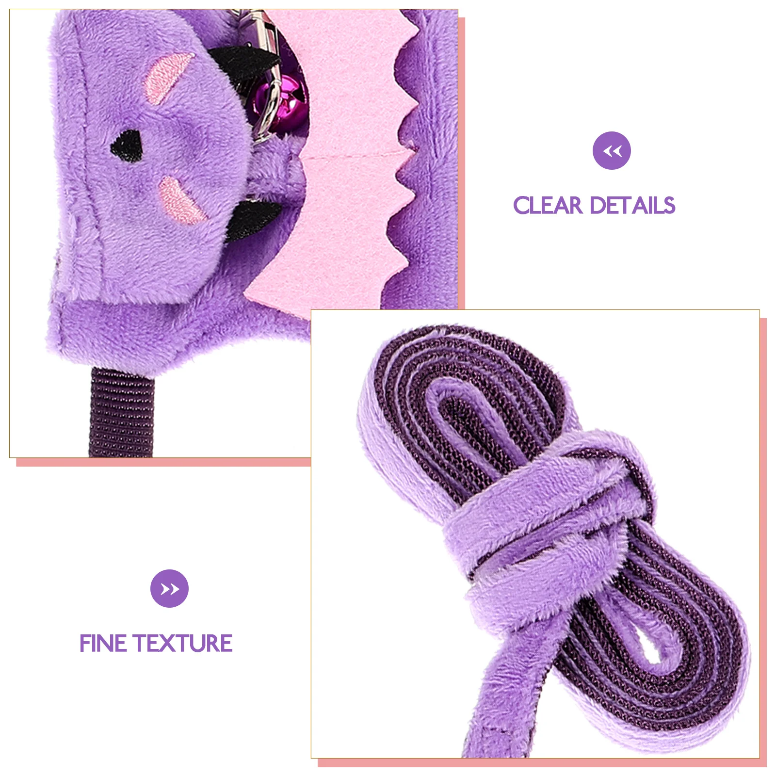 

1 set 1 Set Pet Harness Leash Adjustable Small Animal Traction Rope Ferret Kitten Rabbit Lightweight Comfortable Outdoor Walking