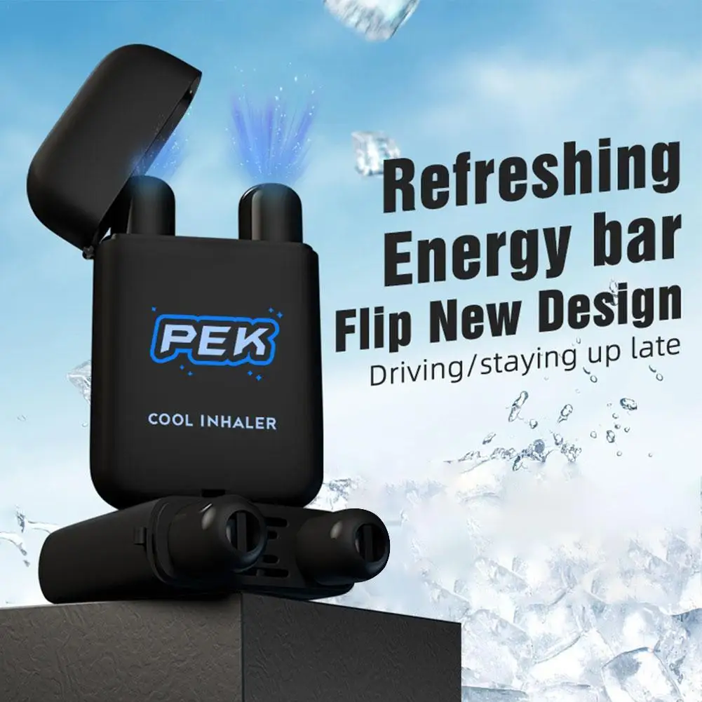 

Portable Double Hole Nasal Inhaler Mint Diffuser Refreshing Awakening Brain Inhaler Stick Pleasure Exciter Enhancer Health Care