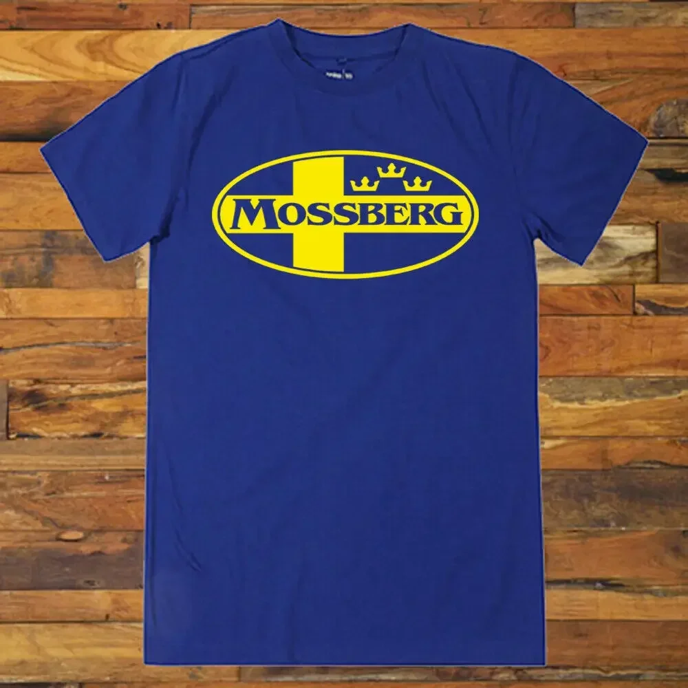 Mossberg Guns Firearms Rifles Logo Mens Blue T Shirt S to 3XL