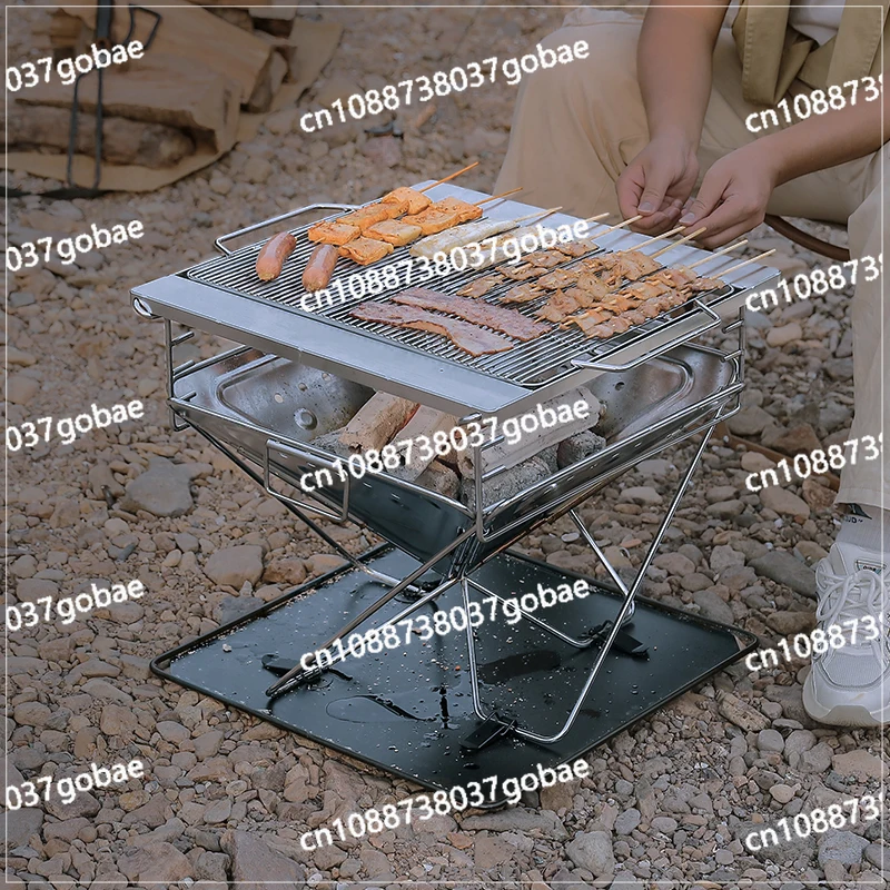 

Открытый складной приспособление для барбекю большого размера для кемпинга из нержавеющей стали