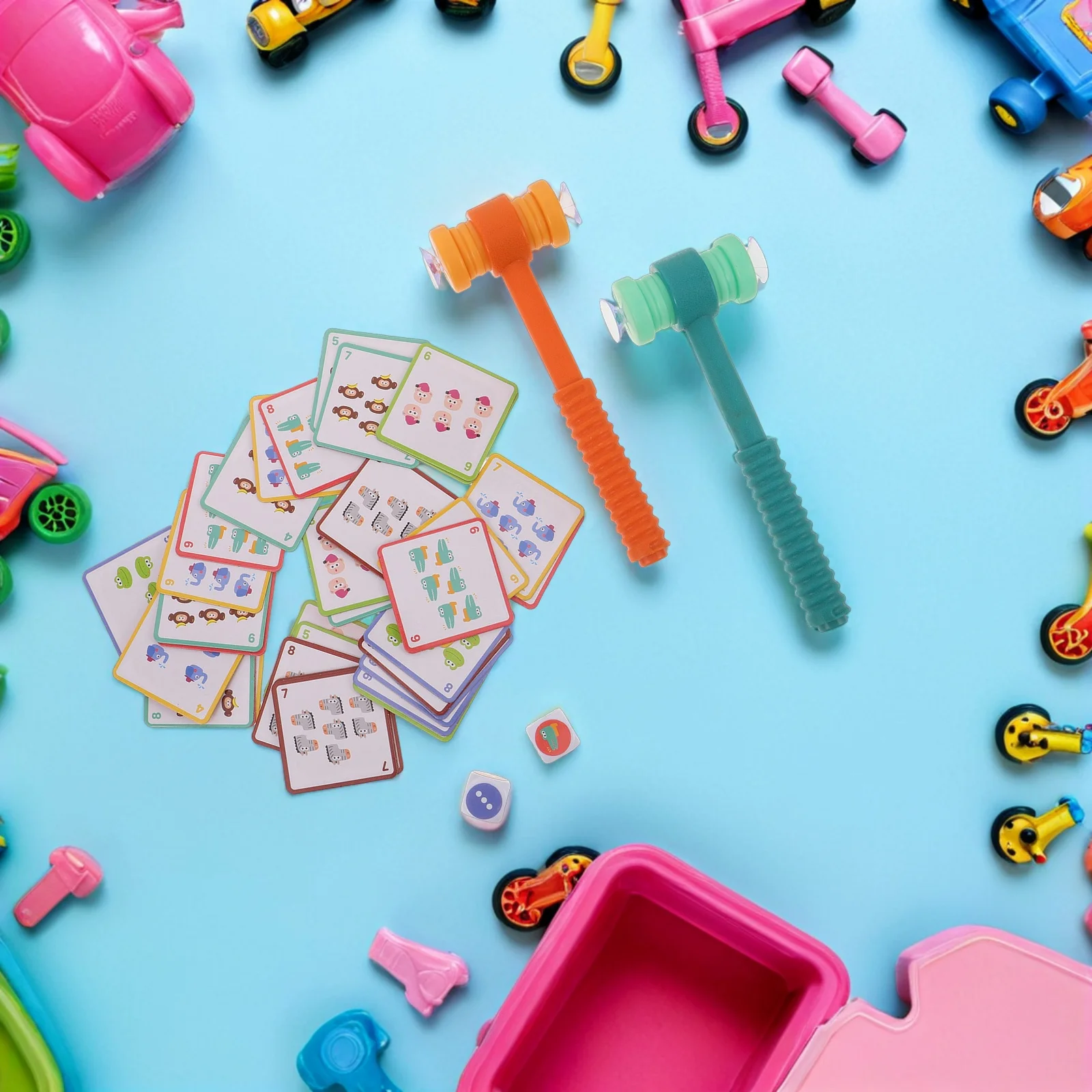 

1 Set Math Board For Toddlers Early Learning Arithmetic Cards Suction Hammer Montessori Preschool Kids Cognitive Development