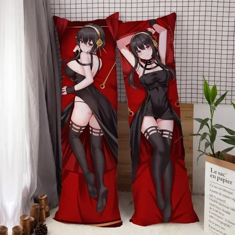 Anime Decor Pillow Case SPY×FAMILY Yor Forger Dakimakura Waifu 2-Side Print Pillowcase Hugging Body Cushion Cover Otaku Gifts