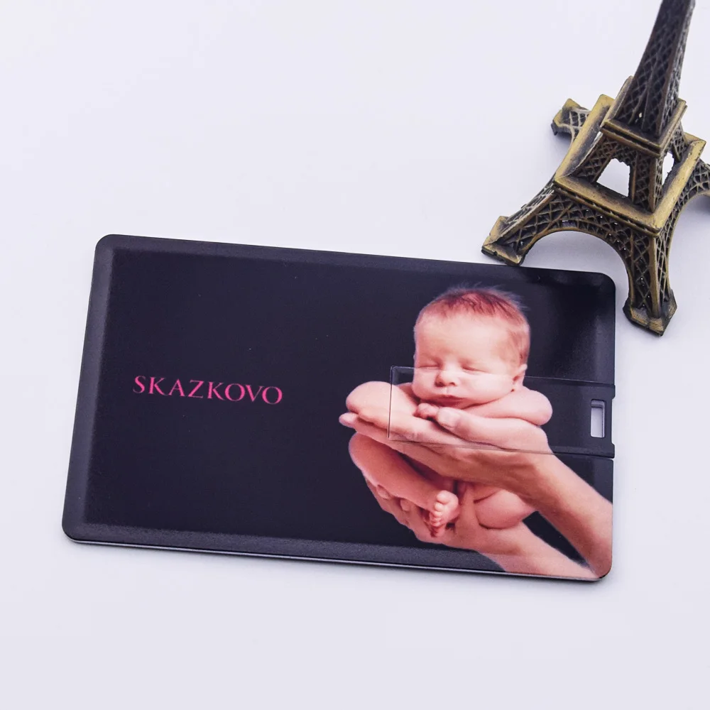 20 шт./лот USB-флешка для кредитных карт 2.0 Pendrive 64 ГБ 32 ГБ 16 ГБ 8 ГБ 4 ГБ Memory Stick Pen Drive Usb Пользовательский логотип Бизнес-подарок