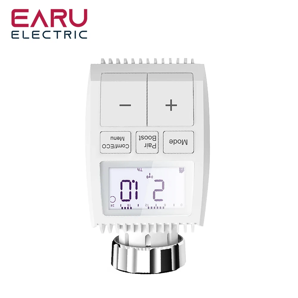 TV01 Manual Version Programmable Thermostat Timer TRV Radiator Valve Actuator Temperature Controller