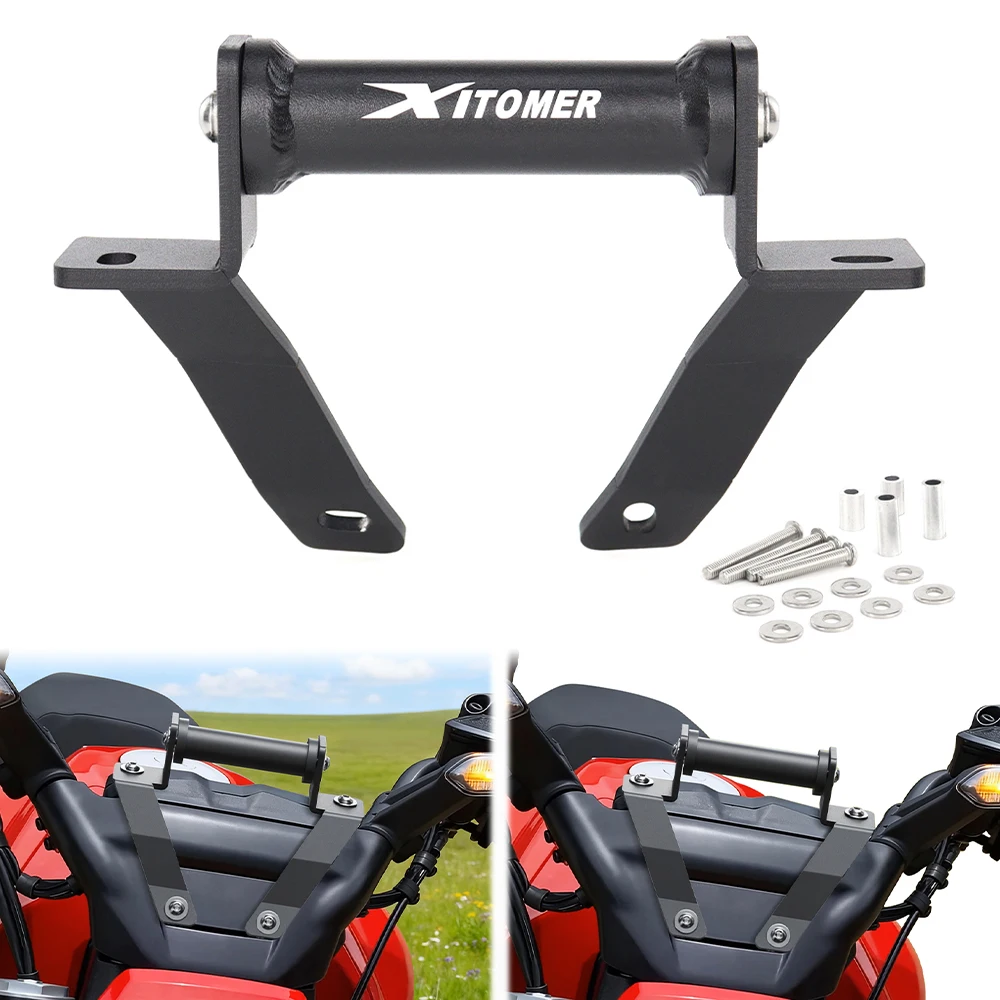 

GPS Navigation Mounting Pate Bracket For Ducati Diavel V4 2023-2024 Motorcycle CNC Aluminum GPS Phone Support Holder Stand