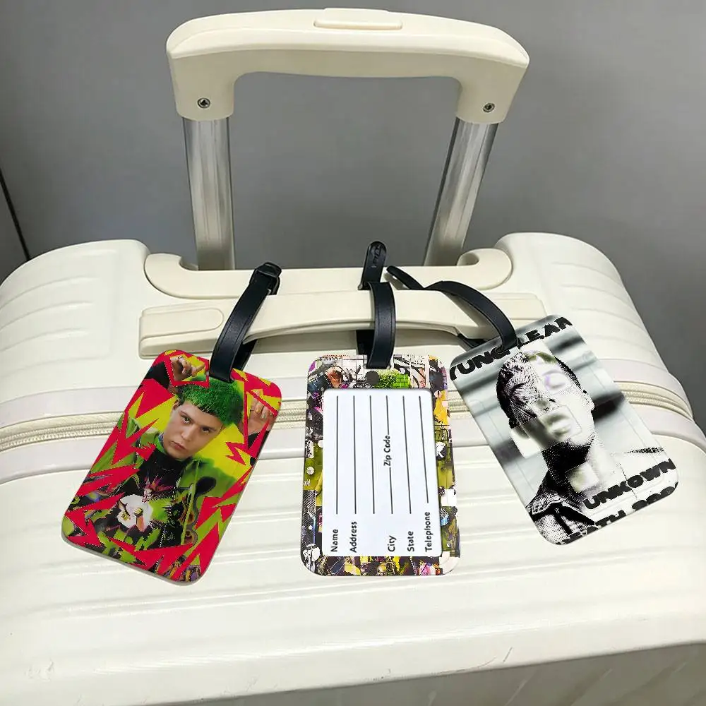 Pop Singer Yung Lean Anti lost PVC Suitcase Tag With Info Card Lightweight Baggage Identifier For Daily Trip