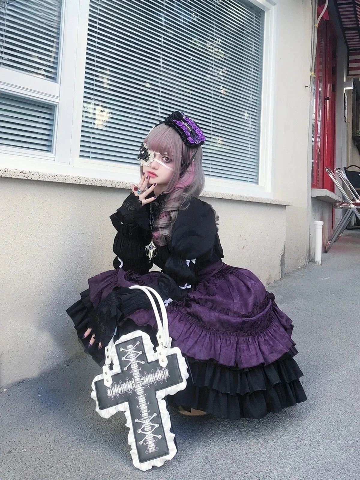 القوطية لوليتا نمط موضة حلوة لطيف أنيق تنورة غير رسمية فام قصيرة عالية الخصر التنانير للنساء 2025 جديد ربيع الخريف الساخن