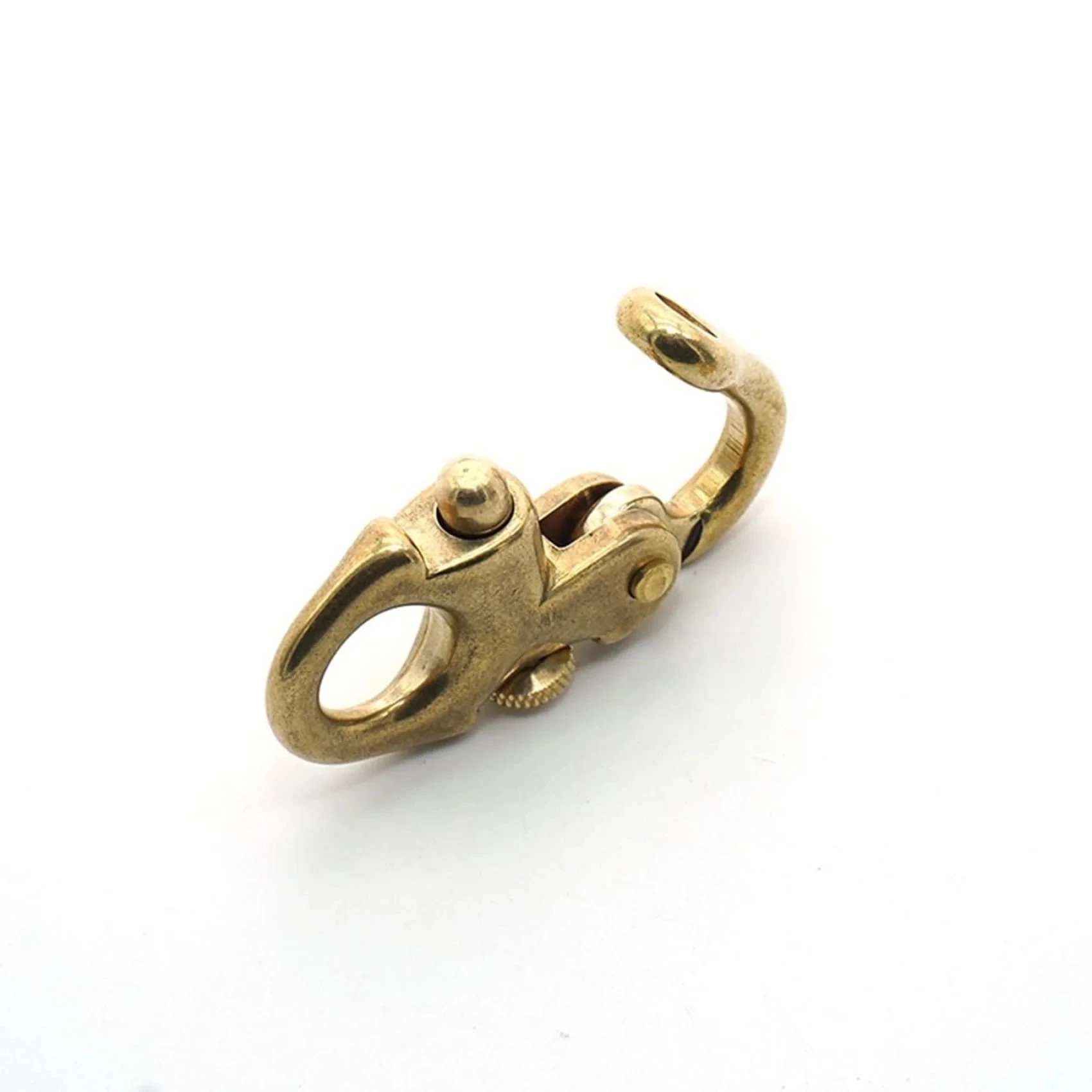 Brass Snap Clasp Keychain Hook