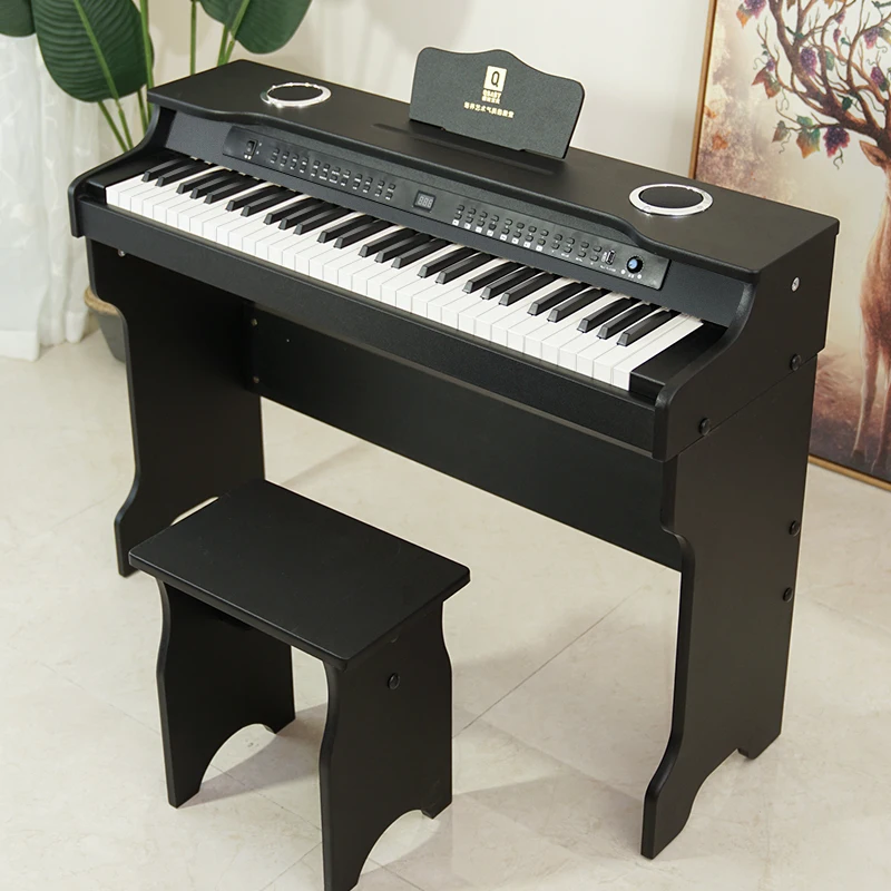 Zl Children's Piano Wooden Electronic Organ Toy 61 Key Musical Instrument Enlightenment Can Be Played