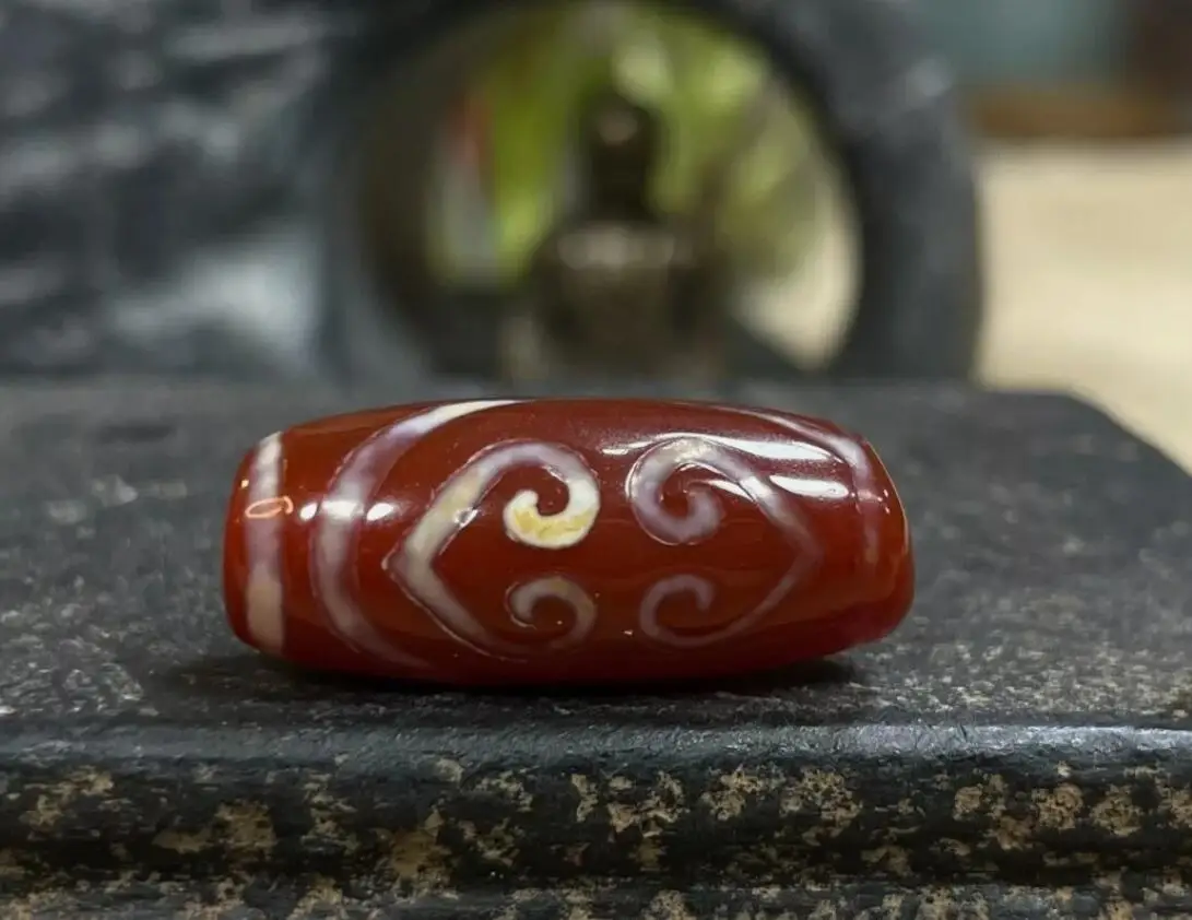 

Tibetan Nepalese Himalayan Ancient agate Old Dzi Talisman Eye Beads Amulet