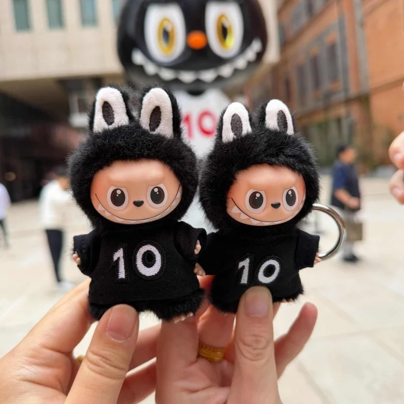 لدمى Labubu 4.0 V1 V2 V3 V4 الذكرى العاشرة المطرزة تي شيرت قصير الملابس ل Ropa Labubu الزي الملابس والاكسسوارات #6