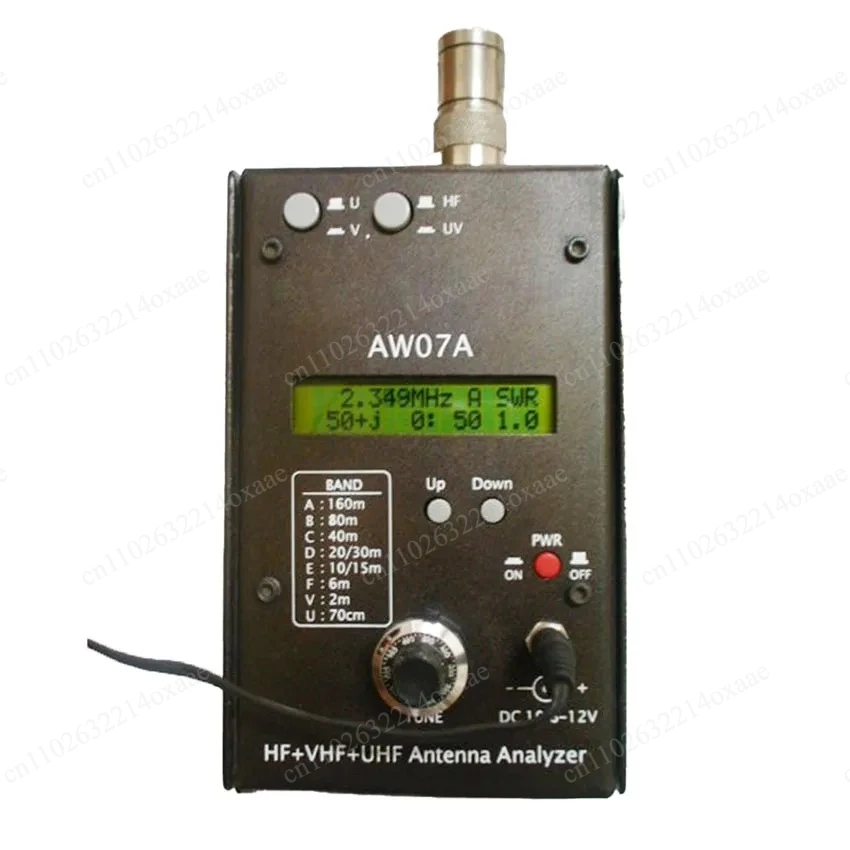 AW07A 1.5-490MHZ Antenna Analyzer HF+UV Spectrum Analyzers HF/VHF/UHF  Multiband SWR Antenna Meter Tester 160M Measure Tools