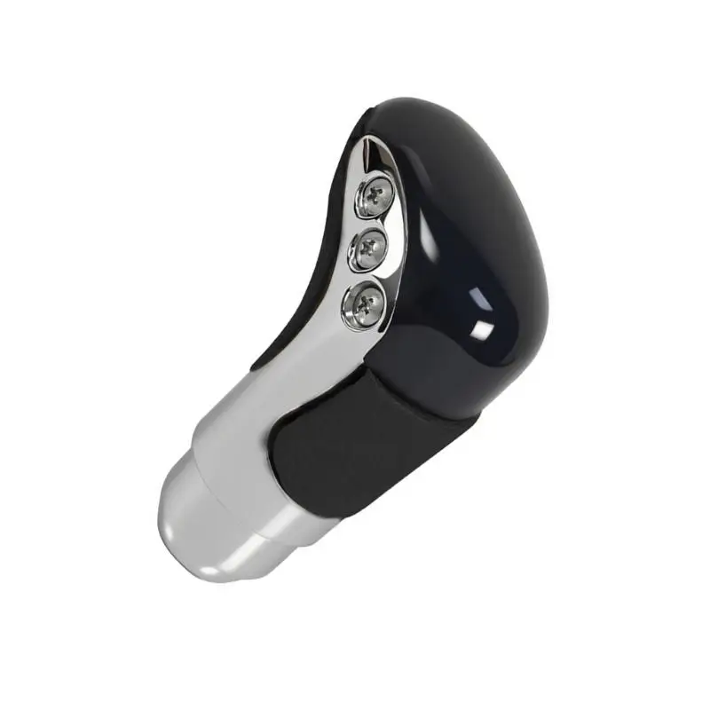 31BC Car Gear Shifter Knob with Curved Grip for Clean Console Detail
